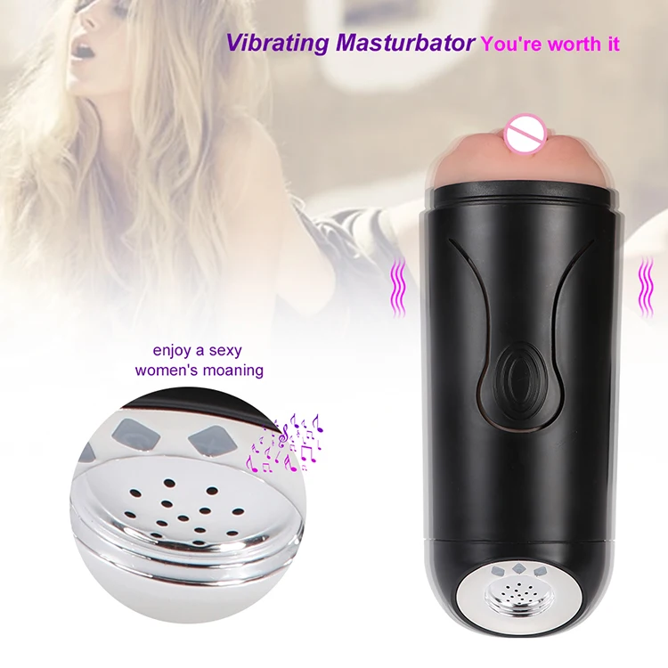 Pressing Function Electric Artificial Vagina Automatic Male Masturbator Pocket Pussy Cup With Sexy girl Voice