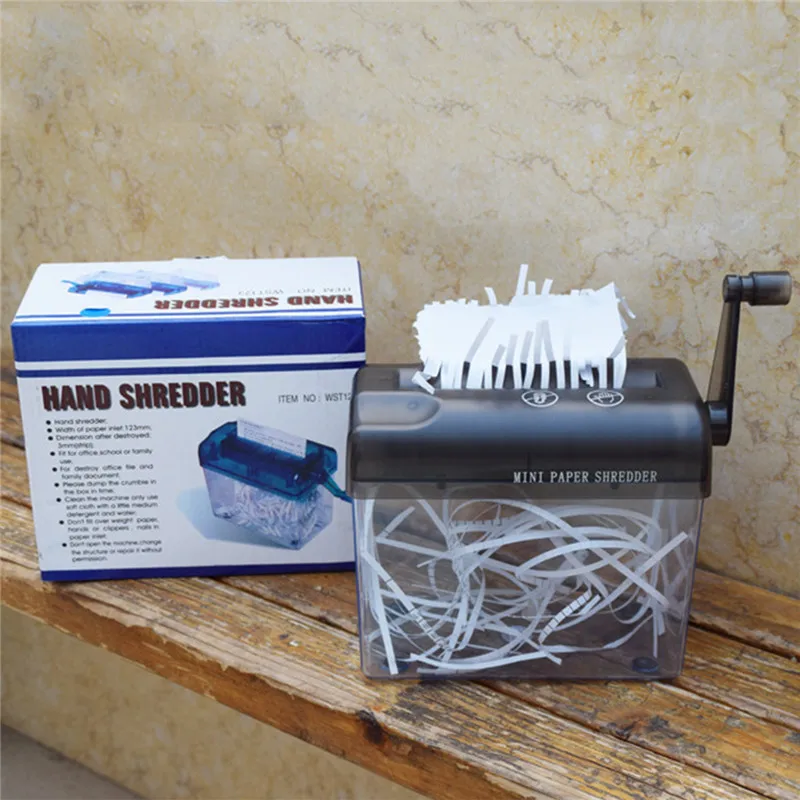 

Mini Hand Shredder Mechanic Paper Tools Handmade Paper Cutting Machine Tool for Office Home School