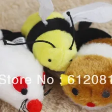 Домашняя кошка игрушка вибрации движущихся пчела мышь смешанные типы 30 шт./лот