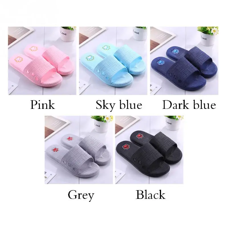 

2018 Summer non-slip bathroom slippers female indoor home soft bottom slippers