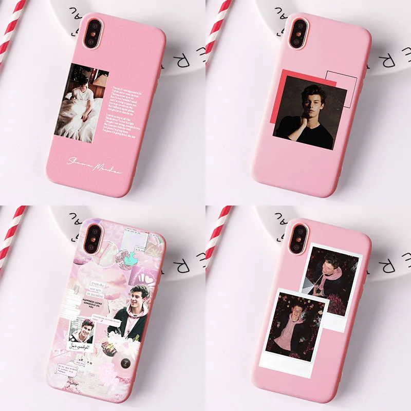 1998 Shawn Mendes розовый матовый чехол для телефона с рисунком для iPhone 6 6S 7 7Plus 8 8Plus X XS 11 ProMax пластиковый чехол для iPhone 7 Чехол