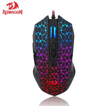 

Redragon M716 High Precision Programmable Gaming Mouse 10000 DPI 8 Programmable Buttons with RGB backlight for Mice gamer