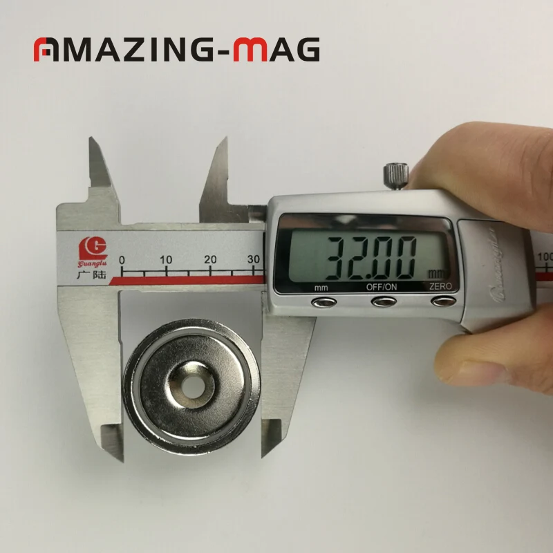 4 шт. D32mm стальная чашка редкоземельный магнит с ударной пластиной Неодимовый N52 магнит набор для блокировки двери шкафа