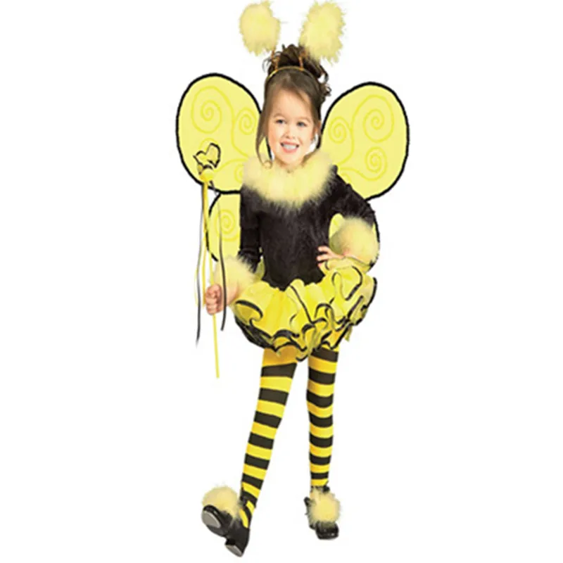 3 Pcs Animal Cosplay Cute Bee Costume Kids Halloween Costumes For Girl