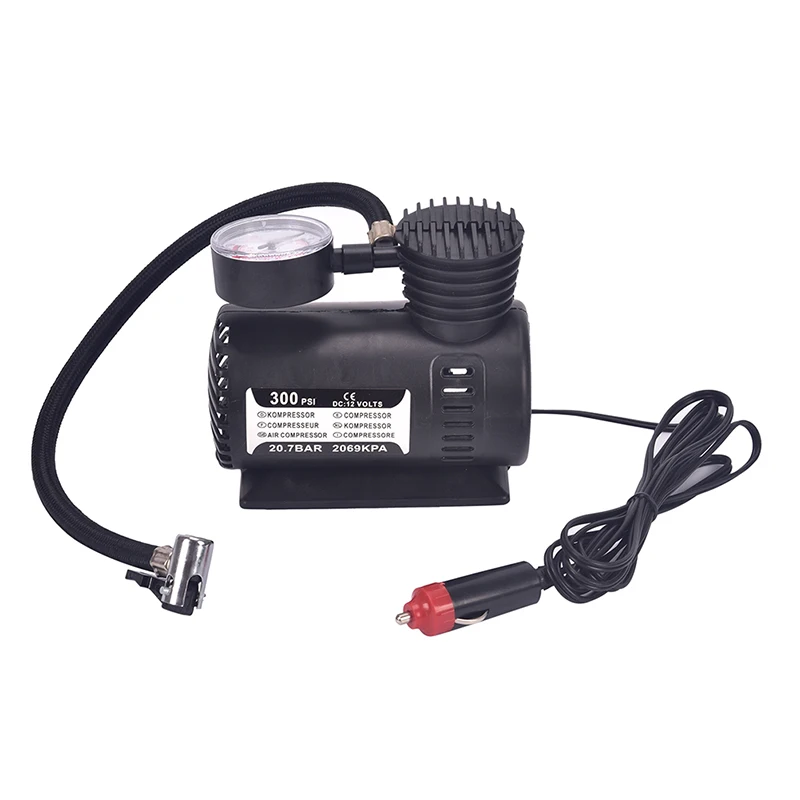 

1PC Mini Air Compressor 300PSI 12V Auto Car Electric Tire Air Inflator Pump
