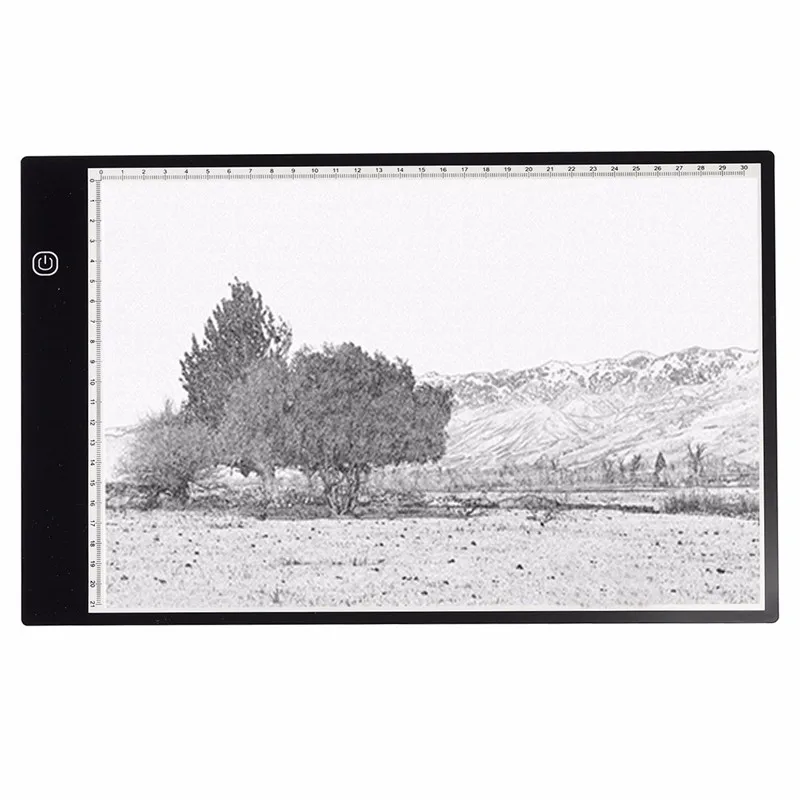 

M.Way Ultra Thin A4 LED Copy With USB Cable Adjustable Brightness 36x23x0.5cm Painting Copy Board Drawing Table Graphics Tablet