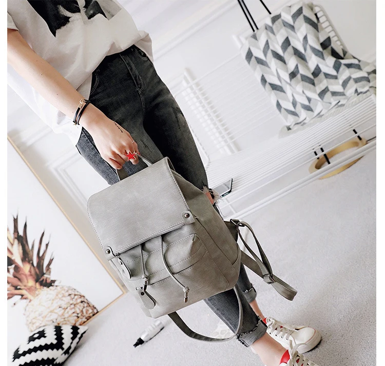 women leather backpack  (4)