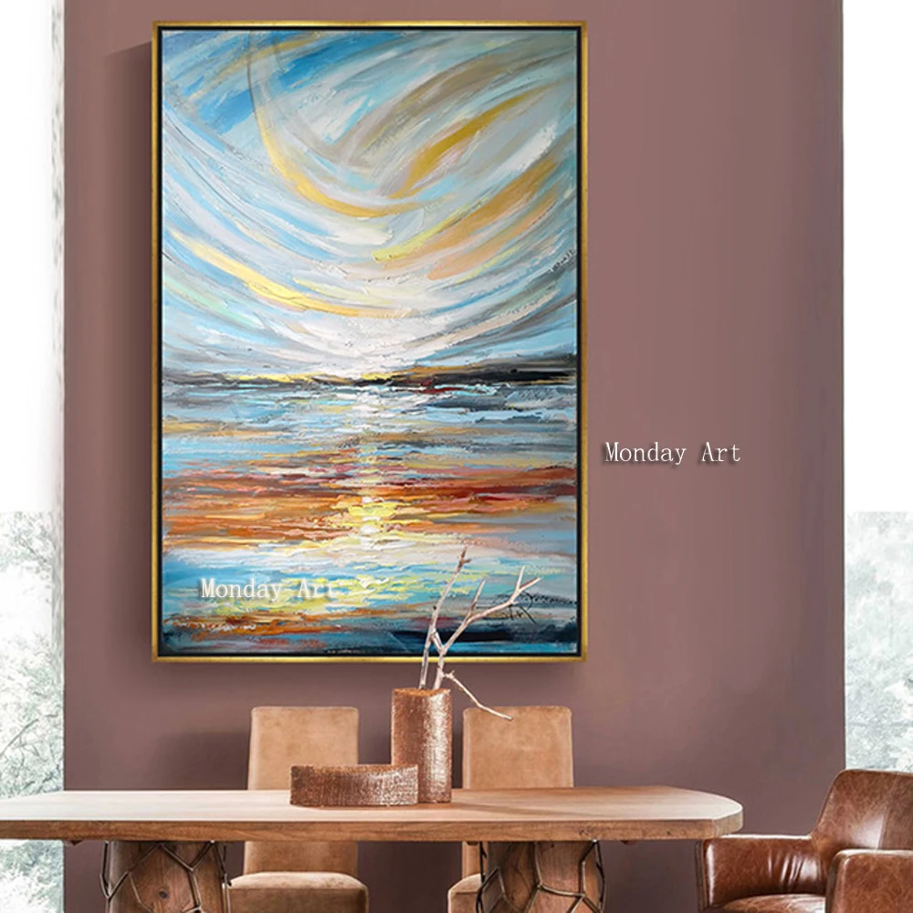 100-Hand-painted-Colorful-scenery-Art-Oil-Painting-On-Canvas-Wall-Art-Wall-Adornment-pictures-Painting