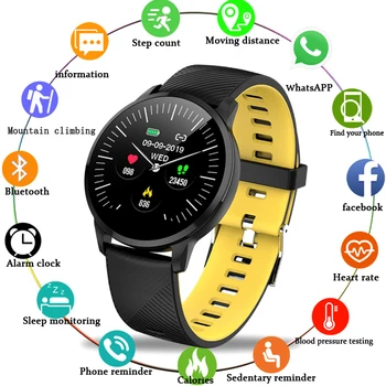 

LIGE 2019 New Sports Smart Bracelet Pedometer Watch Blood Pressure Monitor Fitness Tracker Waterproof Wristband For Android ios
