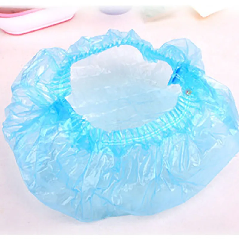 Colorful Disposable Shower Caps Hat Bathing Caps Hotel One Off Elastic ...