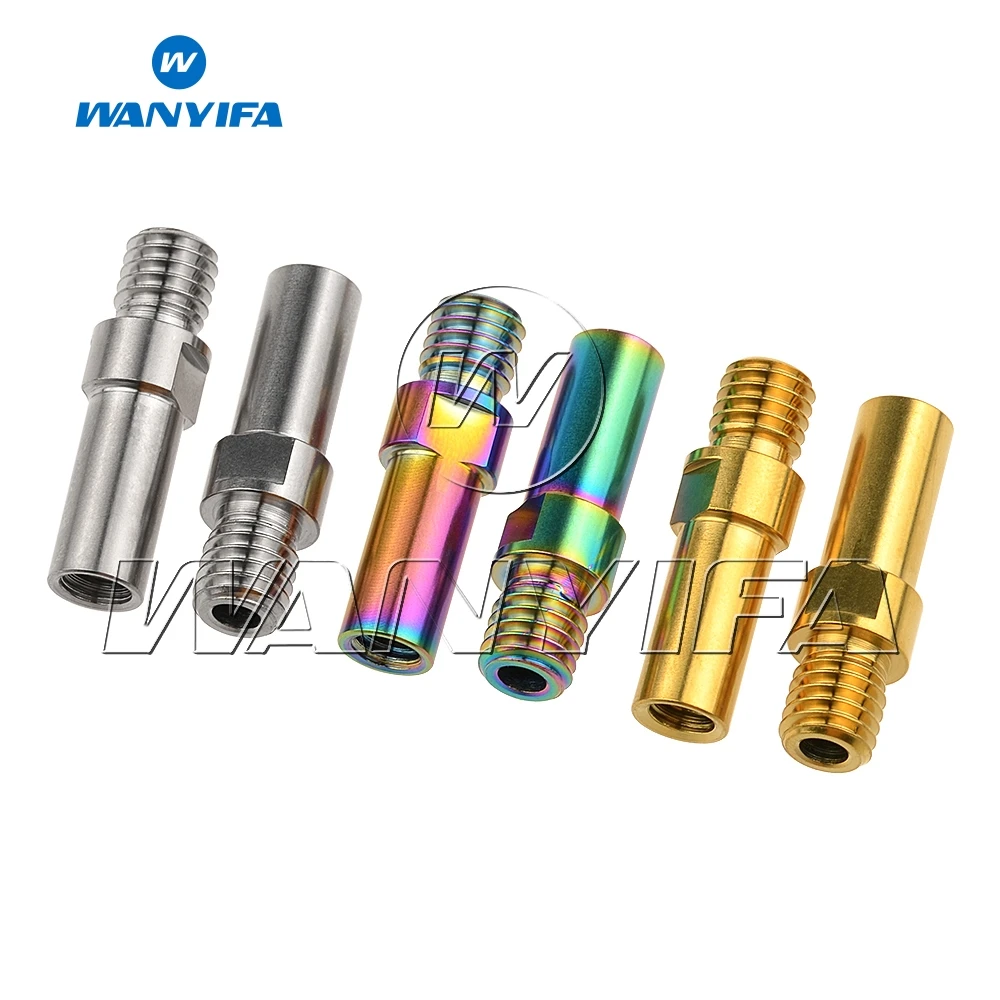 2pcs Titanium Ti Golden Brake Post V-Brake Bosses M8x1.25mm V Brake Seat Bolts