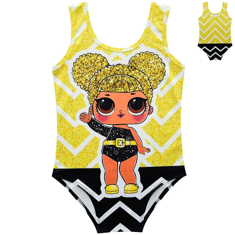 

2019 new girl Siamese doll cute cartoon girl summer swimsuit sunscreen baby spa swimsuit