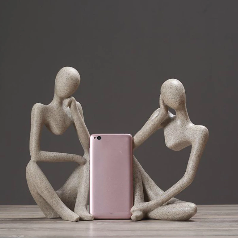 Статуя мыслителя абстрактного искусства думая о вас фигурная фигурка ручная
