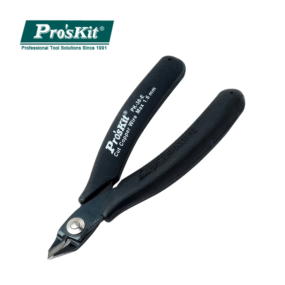 1PK-30-E Pro'sKit Antistatic Durable Oblique Cutting Pliers Cable Wire Side Cutter Cutting Nippers Copper Wire Cutters 125mm