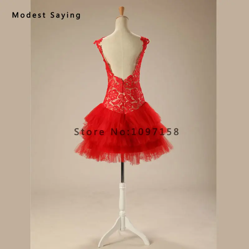 Cocktail Dress with Tiered Skirt