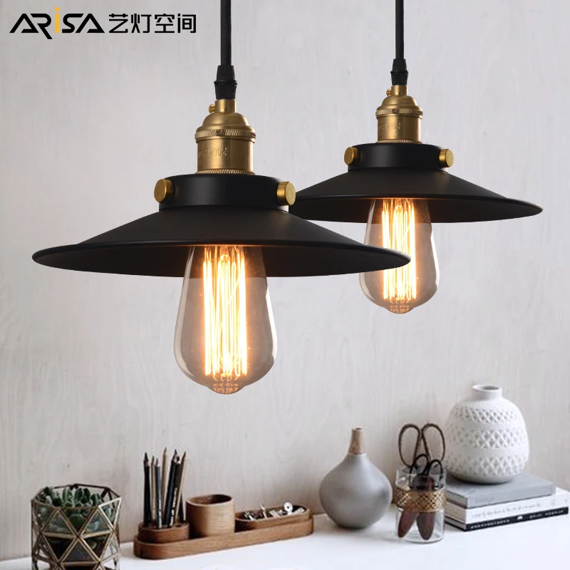 

LED Nordic Cafe Hanging lights Novelty living room Fixtures restaurant bar Retro Lighting Modern iron dining room Pendant Lights