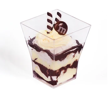 

Promotion - Party Wedding Supplies, Disposable Plastic Tableware, 55*45mm/60ml Mini Bonito Dessert Cup, 10/Pack