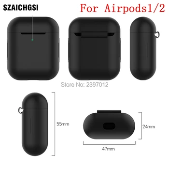 

wholesale 1000pcs/lot Case Protective Silicone Cover Skin for Apple Airpods 1/2 Bluetooth Earphone Case Accessories