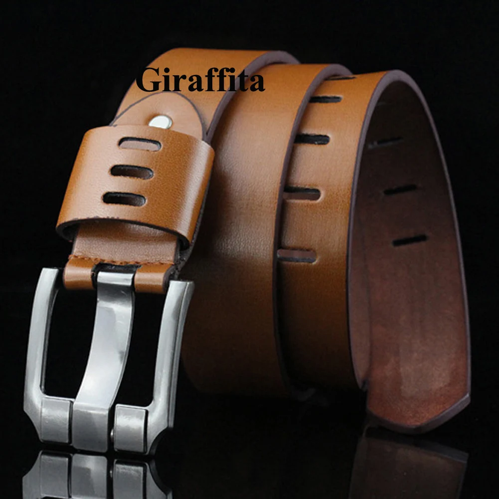 High Quality Business Leisure Wide Men Belt Man PU Faux Leather