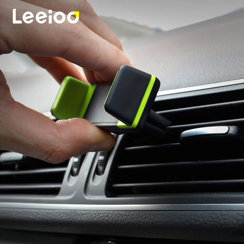 

LEEIOO Car Phone Holder for iPhone 8 X 7 6S Air Vent Mount Holder Stand 360 Degree Ratotable Support Mobile Car Phone Stand