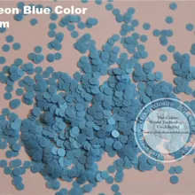 Неоновые Синие Цвета устойчив к растворителям circledot формованные Блестки для ногтей гель лак для ногтей другое искусство украшения