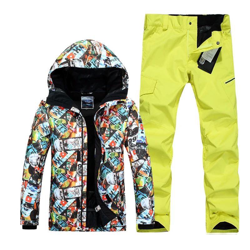 GSOU SNOW лыжный костюм мужской, горнолыжный костюм для мужчин,горнолыжные штаны,горнолыжный костюм мужской,горнолыжная куртка,сноуборд куртка мужской,лыжи куртка мужской
