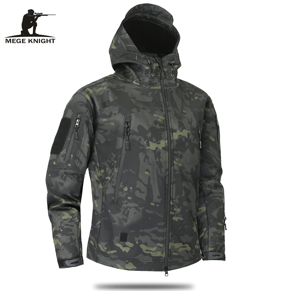 Mege брендовая одежда осенняя мужская Военная камуфляжная флисовая куртка армейская тактическая одежда Мультикам мужские камуфляжные ветровки