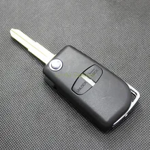 PINHA Remoto Chave 3 Botões Sem Cortes Caso Chave para MITSUBISHI PAJERO ESQUERDA SULCO Da Lâmina 2 do Controle Remoto Em Branco Chave Shell Capa 1 PC