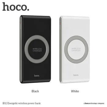 

HOCO power bank 8000mah Portable mobile phone Wireless Charger QI Standard External Battery charger PowerBank Supply for iphone