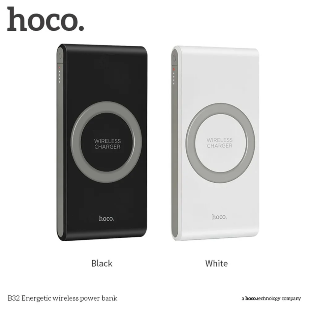 HOCO power bank 8000mah Portable mobile phone Wireless Charger QI Standard External Battery charger PowerBank Supply for iphone