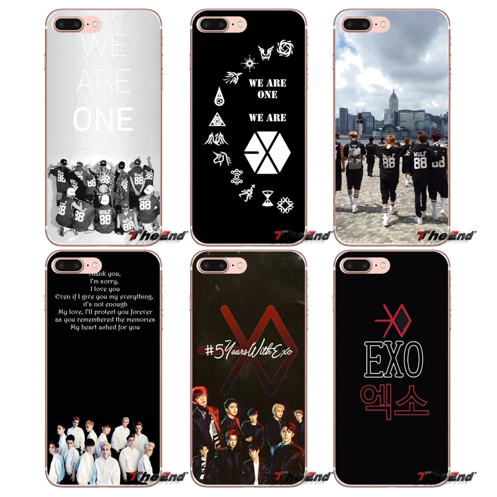 

Accessories Phone Shell Covers For iPhone X 4 4S 5 5S 5C SE 6 6S 7 8 Plus Samsung Galaxy J1 J3 J5 J7 A3 A5 2016 2017 Exo Kpop