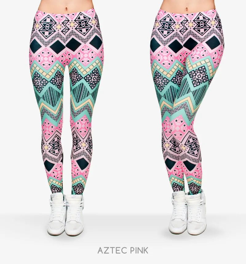 Aztec Pink Multicolor Geometric Mosaic Design 3D Design