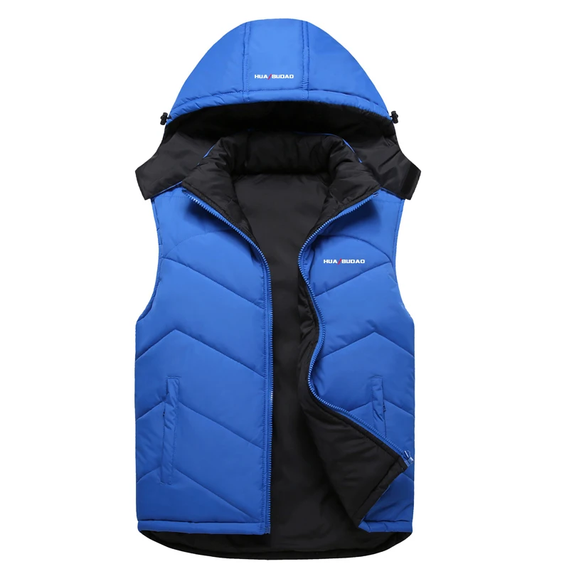 Vest Men New 2018 Autumn Winter Warm Sleeveless Jacket Army Waistcoat Men's Vest Fashion Casual Coats down feather Thick