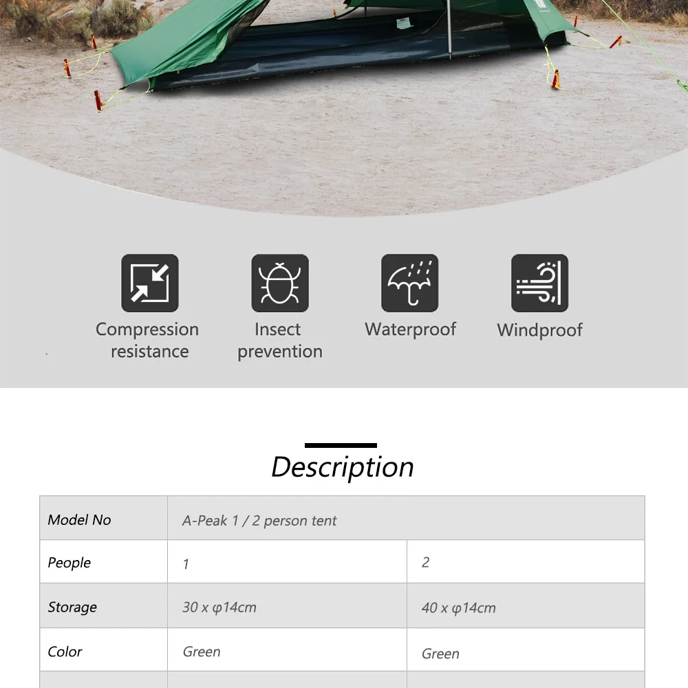 Pessoa para Camping um Pico Barraca Ultralight 1 2 Caminhadas Mochila Poleless Single Solo Tenda Bivvy Tenda 20d Silicone à Prova d' Água 5 para acampamento caminhadas mochila poleless à prova