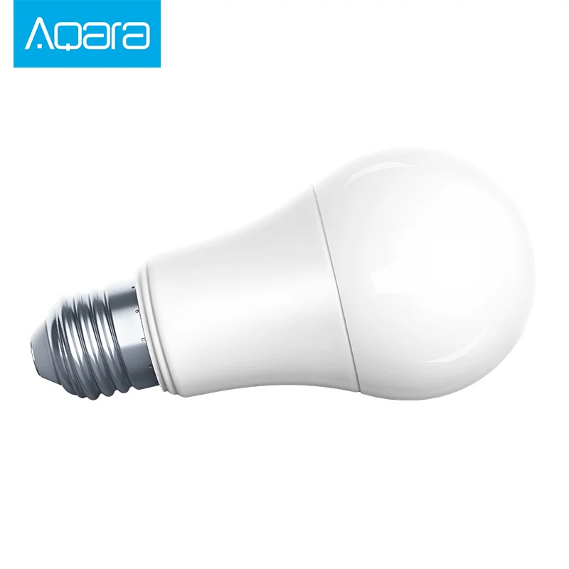 xiaomi mi jia aqara лампочка zigbee версия работает с mi home app, и для apple homekit умный светодиодный лампочка