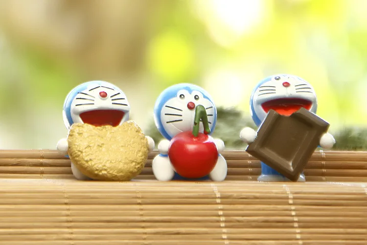 2017 детские игрушки A Dream Doraemon 6 шт. еда гурманов тусклый сум Макарон клубника