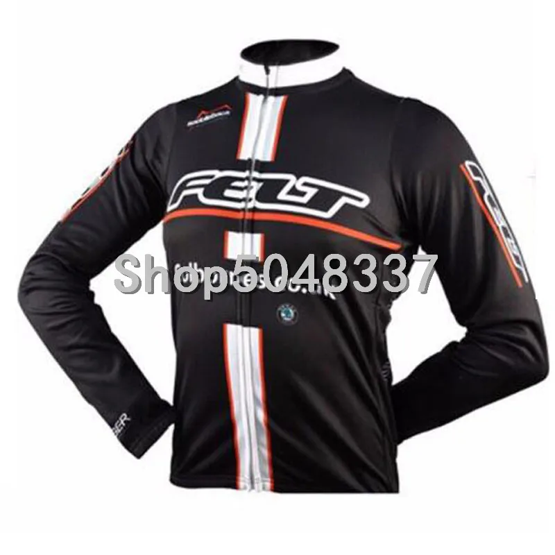 felt New Spring/Autumn Jersey Clothing Men's Long Sleeve Cycling Jersey Shirts Maillots Ciclismo MTB Mountain Bike Tops