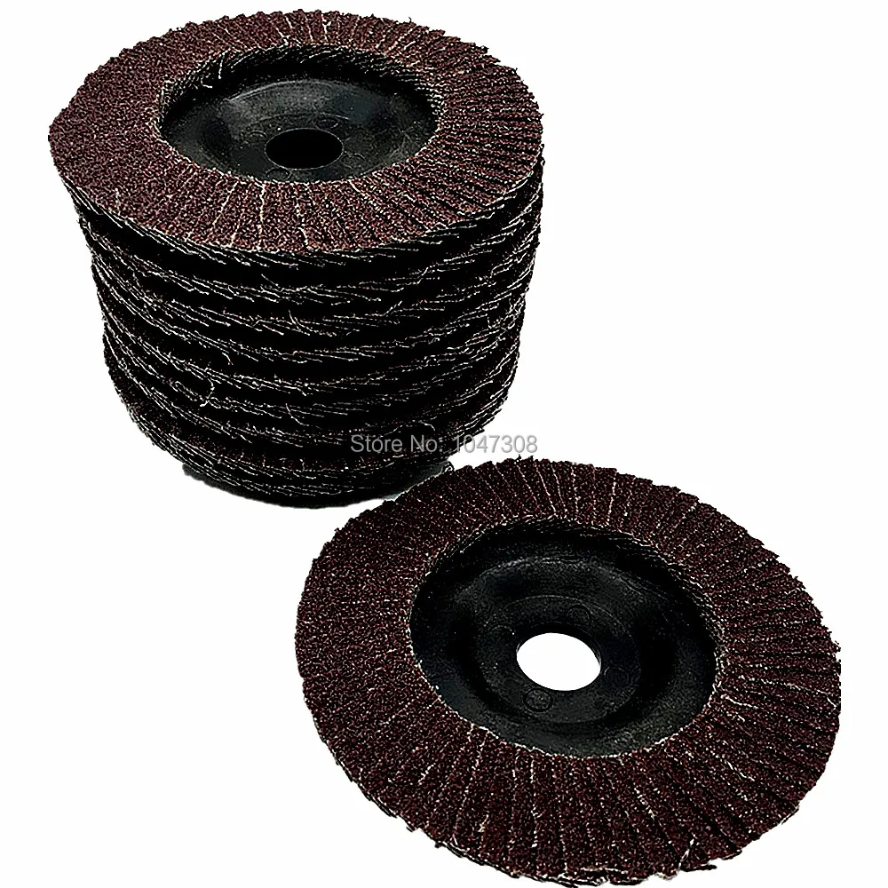 

10pcs 13700rpm Angle Grinder Sanding Flap Disc Deburring 80 Grit 100mm*16mm 80# Wheel Disc For Metal Steel Deburring Grinding