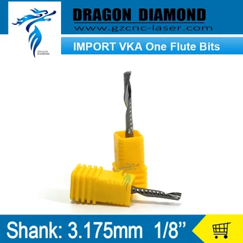 

10pcs/lot 3.175*17mm cnc bits with imported Tungsten one flute spiral cutter shank 1/8'' series hot selling top quality