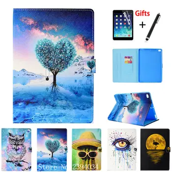 

Fashion Painted Case For Apple New iPad 9.7" 2018 2017 A1822 A1893 Cover For iPad Air 1 2 Case Fundas Stand Shell +Stylus+film