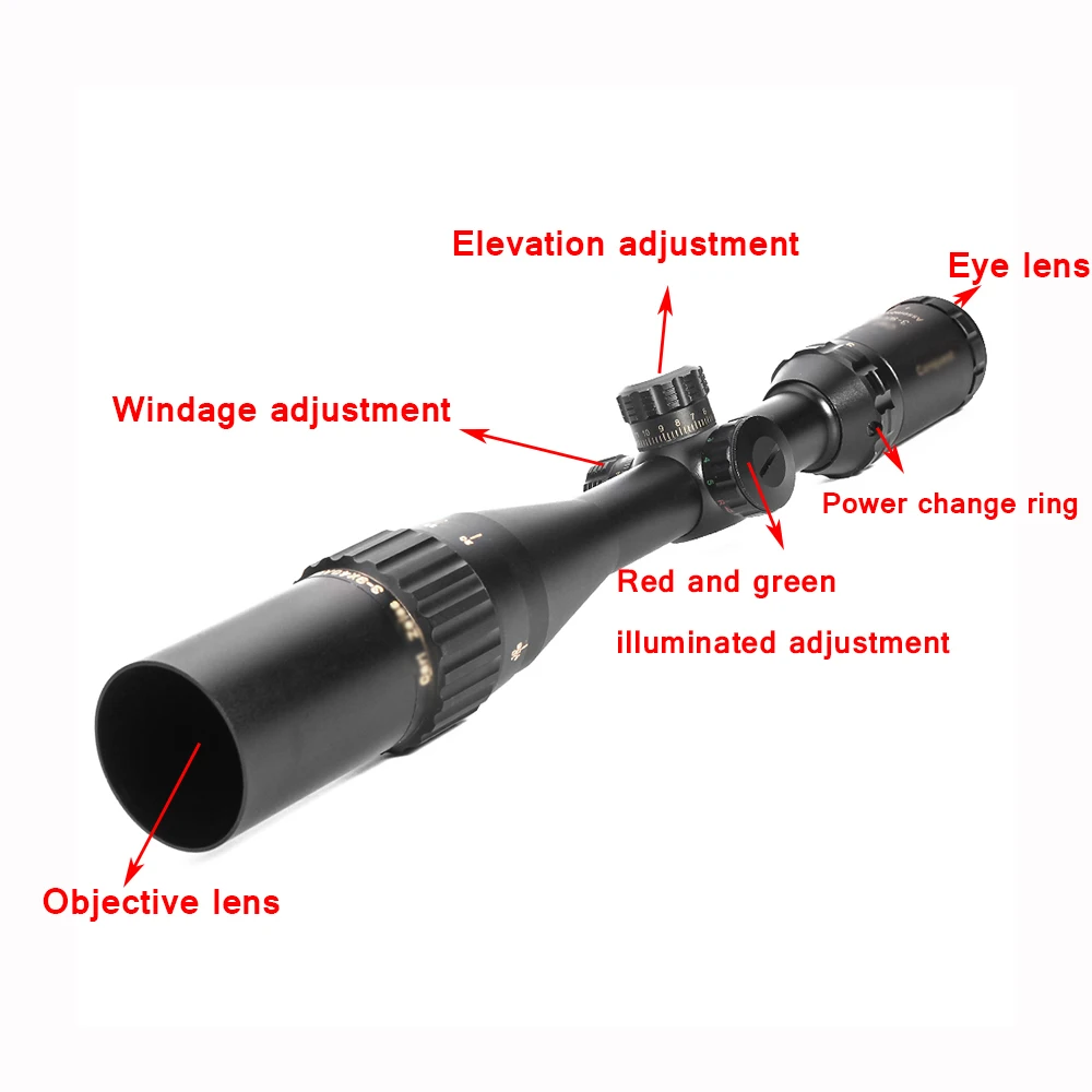 Прицел 3-9X40 AOMC охотничий прицел Открытый телескоп сетка освещение высота Блокировка ветра коллиматорный оптический прицел