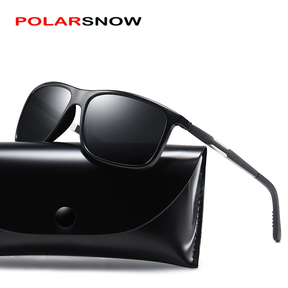 

POLARSNOW Brand Sunglasses Men Polarized Goggles Driving Sun Glasses Man Brand Designer Retro Driver lunette de soleil UV400