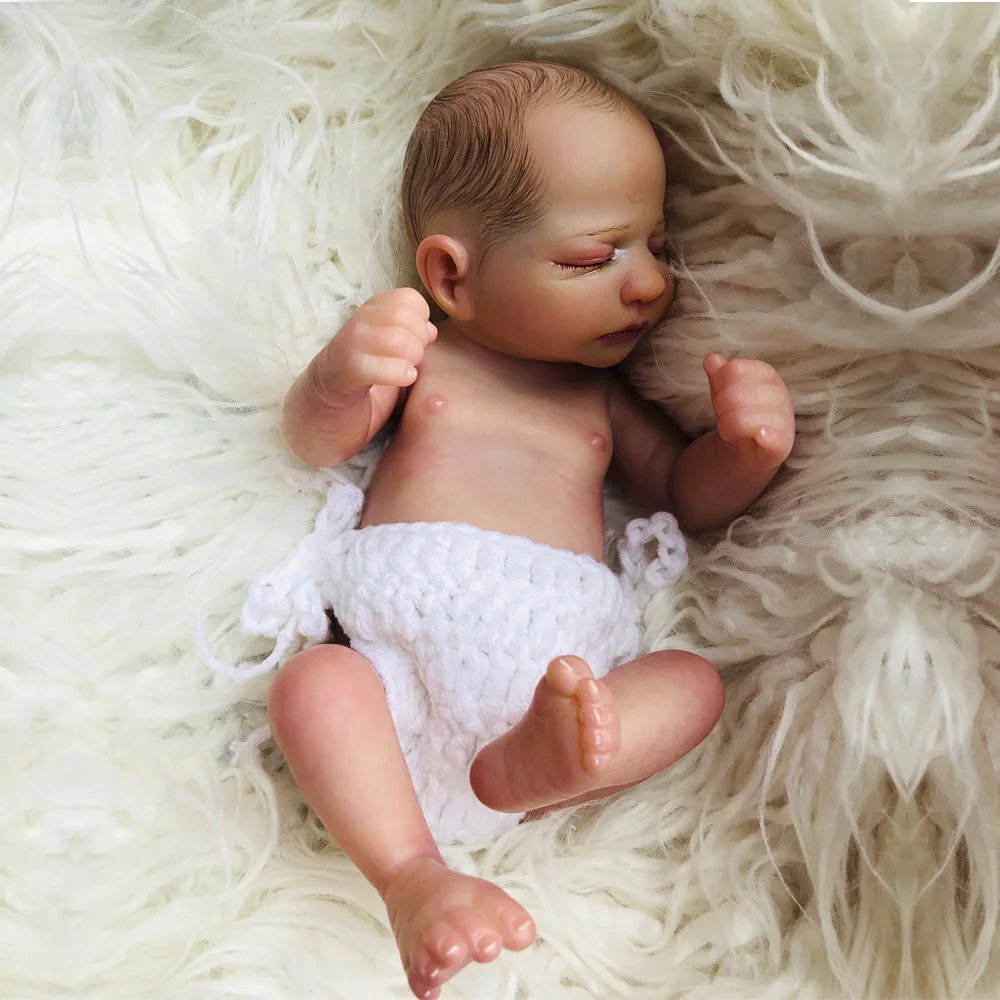 Уникальный бутик 25 см силиконовые куклы Reborn Baby mini Реалистичная для малышей и новорожденных menina Kid Boneca 10 дюймов Игрушки для ванны для гриля