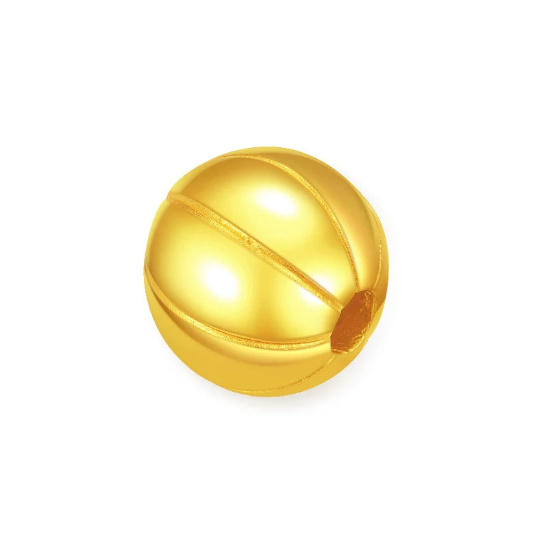 

Solid 24K Yellow Gold Bracelet Women 999 Gold 10mm Ball Bracelet