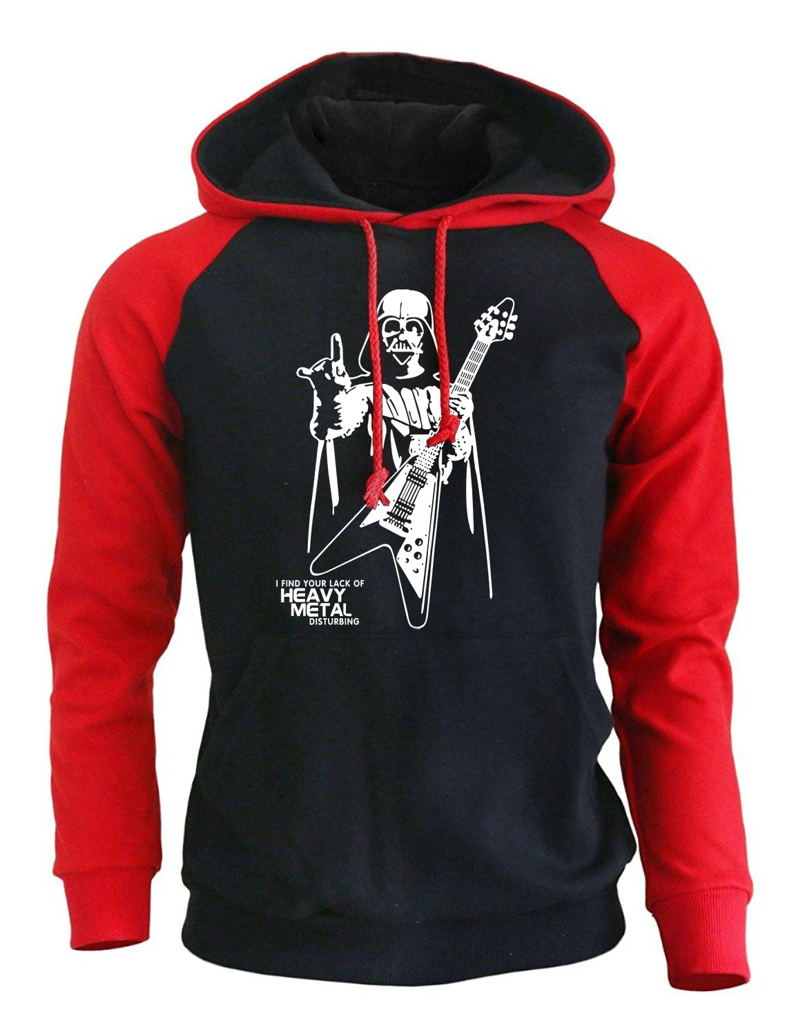 Дарт Вейдер тяжелый металл панк Толстовка для мужчин осень зима флис брендовая одежда с капюшоном мужская спортивная одежда Harajuku толстовки