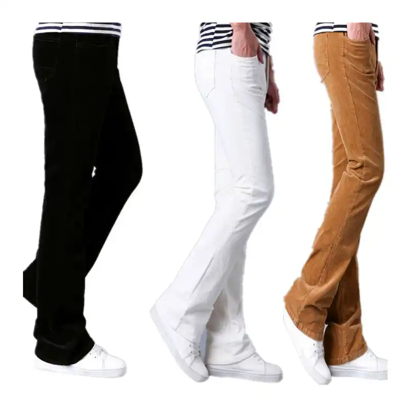 khaki boot cut pants