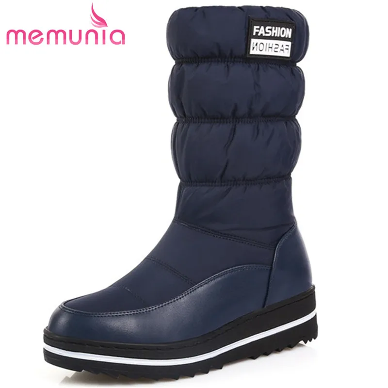ladies stylish boots for sale MEMUNIA 2018 Hot sale new arrive winter boots for women keep warm mid calf boots woman fashion ...