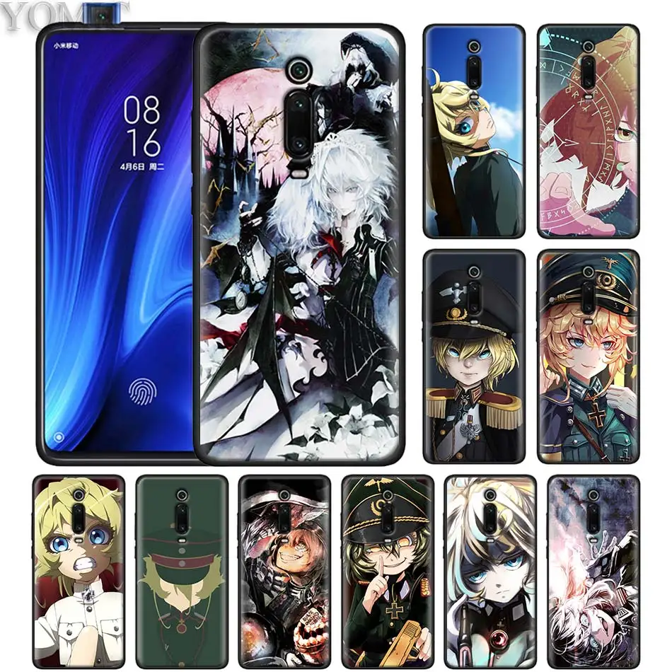 

Anime GIRL youjo senki Black Case for Xiaomi Redmi K20 Pro Note 7 5 6 Pro Redmi 6 7 6A 7A 4X 5 Plus Y3 GO Silicone Soft Case