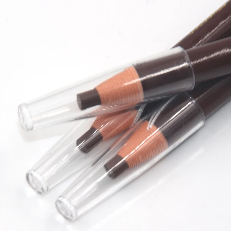 Lápis de Sobrancelha Descascável Cores 1818 Macio à Prova D'água Caneta de Sobrancelha Escuro Marrom Claro Café Preto e Cinza 12 Peças 4 Cheap Realç. sobranc.