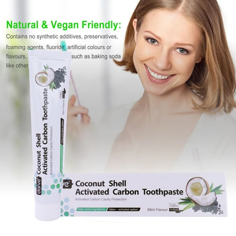 Coconut Toothpastes Herbal Charcoal All purpose Teeth Whitening The